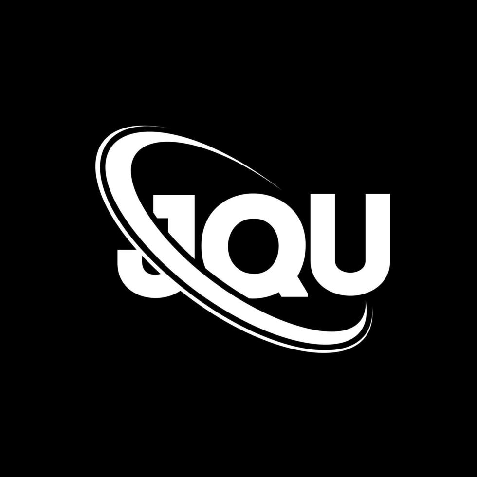 logotipo jq. letra jq. design de logotipo de letra jqu. iniciais jqu logotipo ligado com círculo e logotipo monograma em maiúsculas. tipografia jqu para marca de tecnologia, negócios e imóveis. vetor