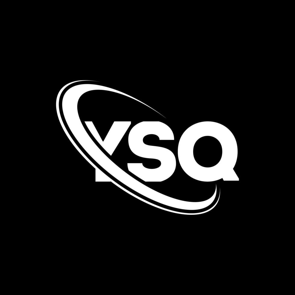 logotipo ysq. letra ysq. design de logotipo de letra ysq. iniciais ysq logotipo ligado com círculo e logotipo monograma maiúsculo. ysq tipografia para marca de tecnologia, negócios e imóveis. vetor