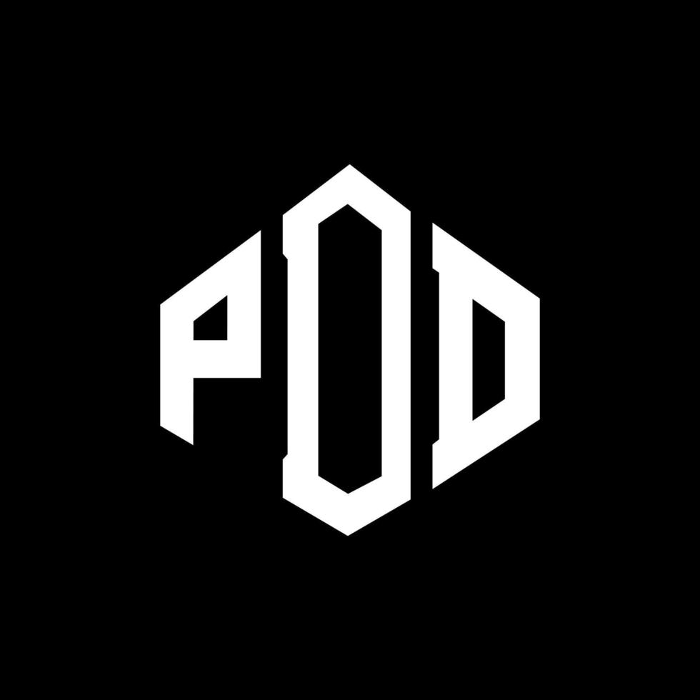 design de logotipo de carta pdd com forma de polígono. pdd polígono e design de logotipo em forma de cubo. modelo de logotipo de vetor hexágono pdd cores brancas e pretas. pdd monograma, logotipo de negócios e imóveis.