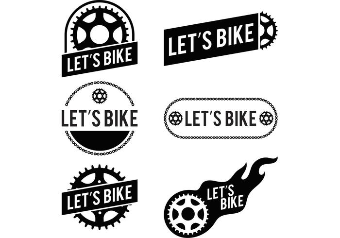 Vamos vetores do logotipo da bicicleta de bicicleta