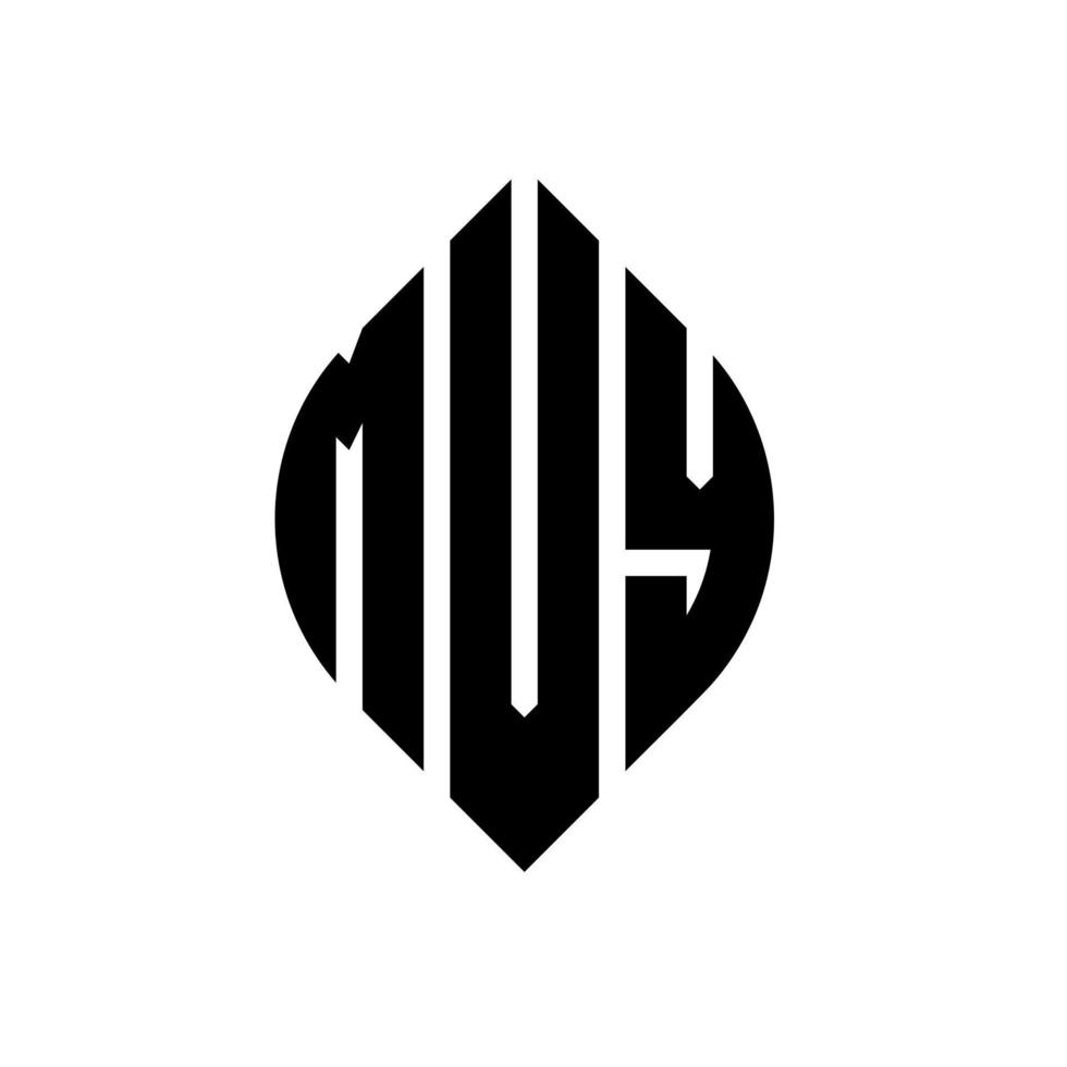 design de logotipo de carta de círculo mvy com forma de círculo e elipse. letras de elipse mvy com estilo tipográfico. as três iniciais formam um logotipo circular. mvy círculo emblema abstrato monograma carta marca vetor. vetor