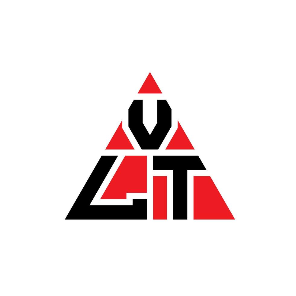design de logotipo de letra de triângulo vlt com forma de triângulo. monograma de design de logotipo de triângulo vlt. modelo de logotipo de vetor de triângulo vlt com cor vermelha. vlt logotipo triangular logotipo simples, elegante e luxuoso.