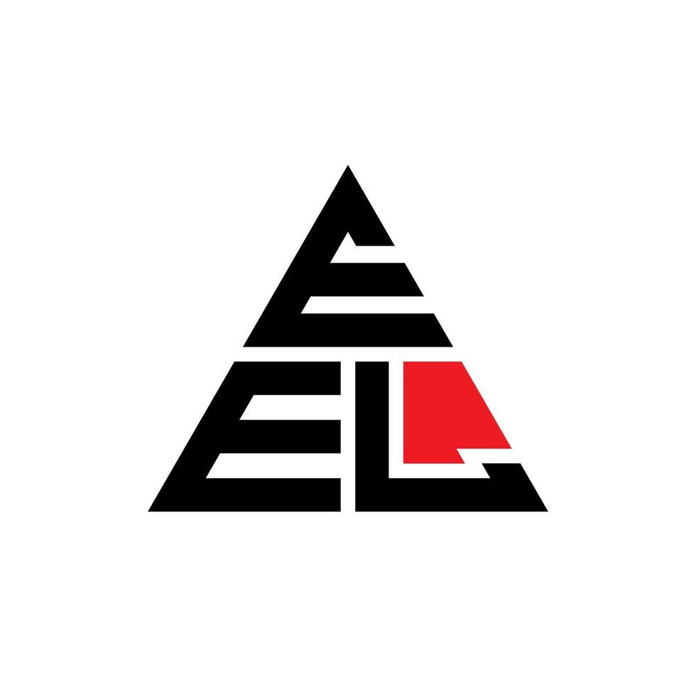 design de logotipo de letra de triângulo de enguia com forma de triângulo. monograma de design de logotipo de triângulo de enguia. modelo de logotipo de vetor de triângulo de enguia com cor vermelha. logotipo triangular enguia logotipo simples, elegante e luxuoso.