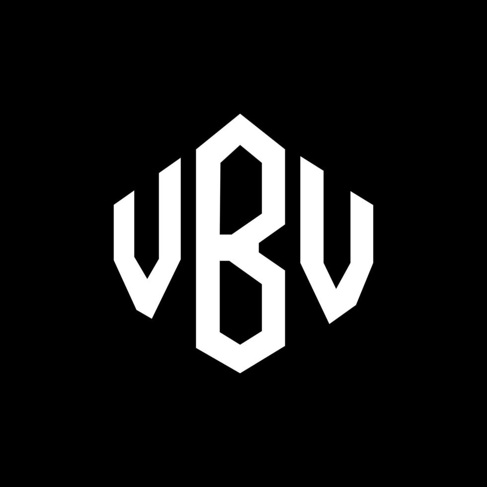 design de logotipo de carta vbv com forma de polígono. vbv polígono e design de logotipo em forma de cubo. modelo de logotipo de vetor hexágono vbv cores brancas e pretas. monograma vbv, logotipo de negócios e imóveis.