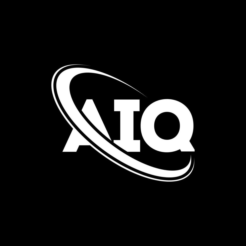 logo ai. carta ai. design de logotipo de carta aiq. iniciais aiq logotipo ligado com círculo e logotipo monograma maiúsculo. tipografia aiq para marca de tecnologia, negócios e imóveis. vetor