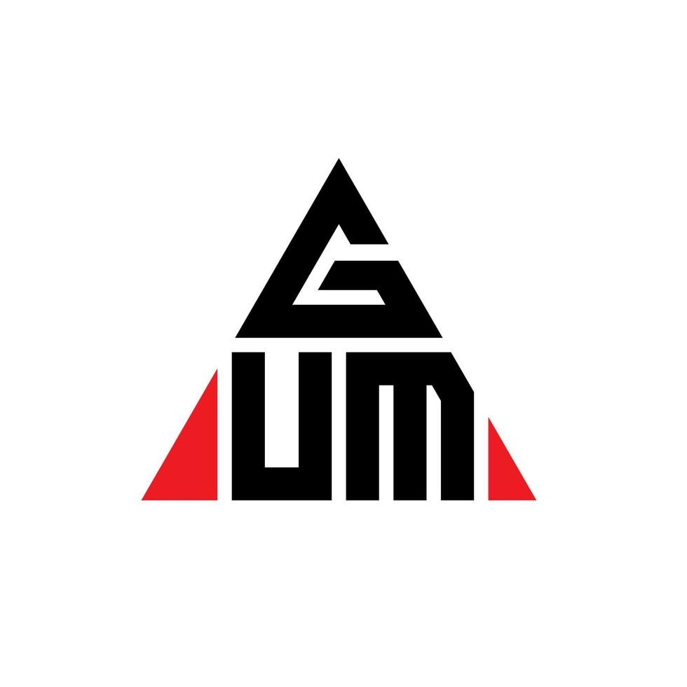 design de logotipo de letra de triângulo de goma com forma de triângulo. monograma de design de logotipo de triângulo de goma. modelo de logotipo de vetor de triângulo de goma com cor vermelha. logotipo triangular de goma logotipo simples, elegante e luxuoso.