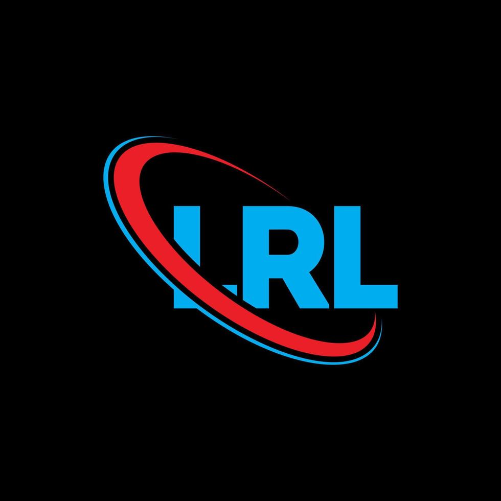 logotipo lr. letra lr. design de logotipo de letra lrl. iniciais lrl logotipo ligado com círculo e logotipo monograma maiúsculo. lrl tipografia para marca de tecnologia, negócios e imóveis. vetor