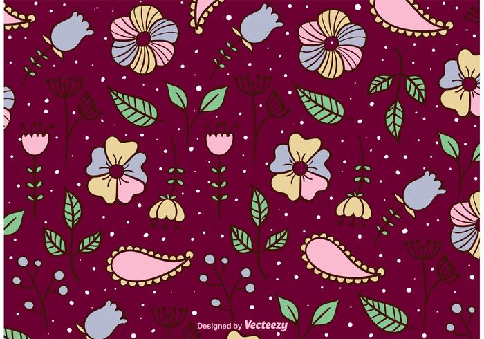 Fundo floral em flor vetor