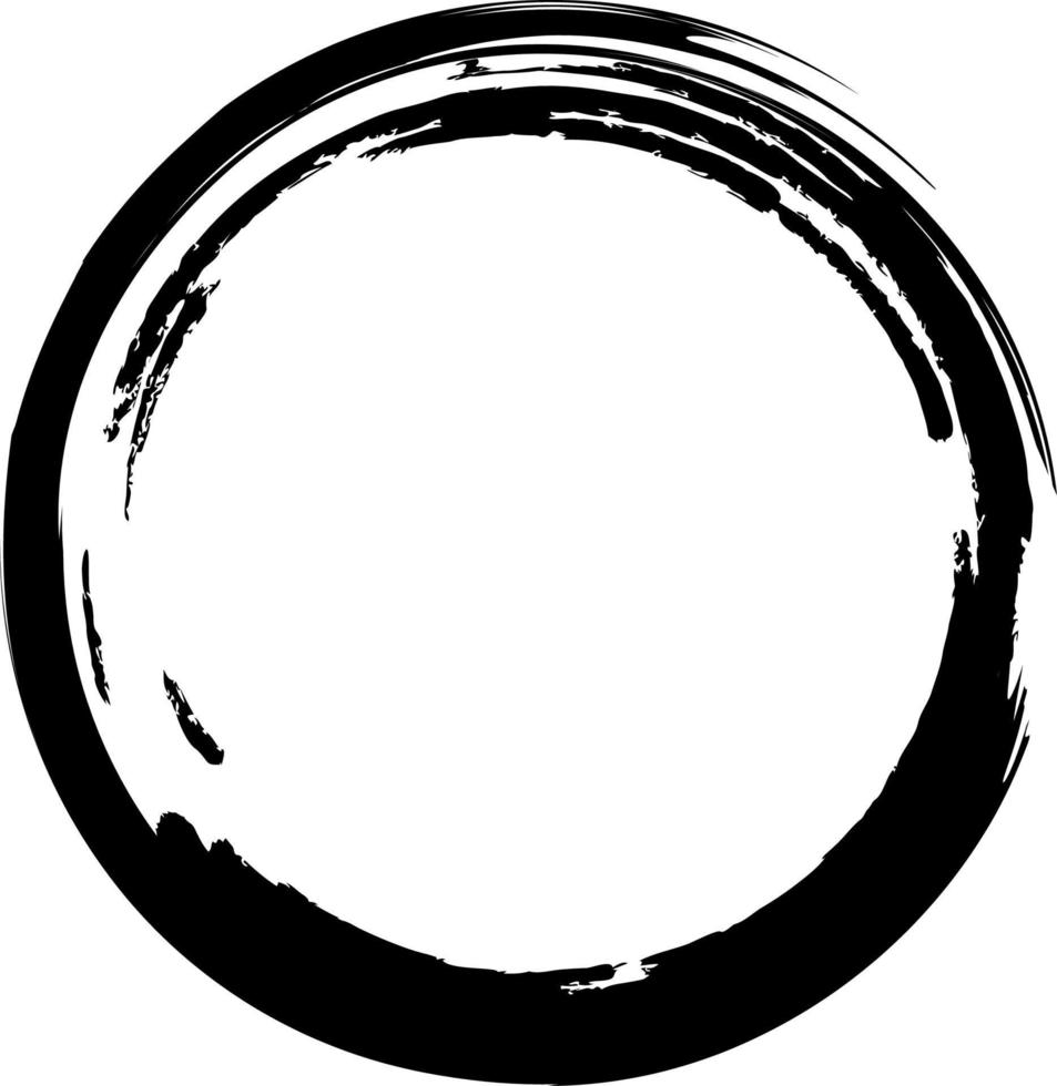 textura de quadro de círculo preto grunge - textura abstrata. círculo abstrato preto. quadro. vetor