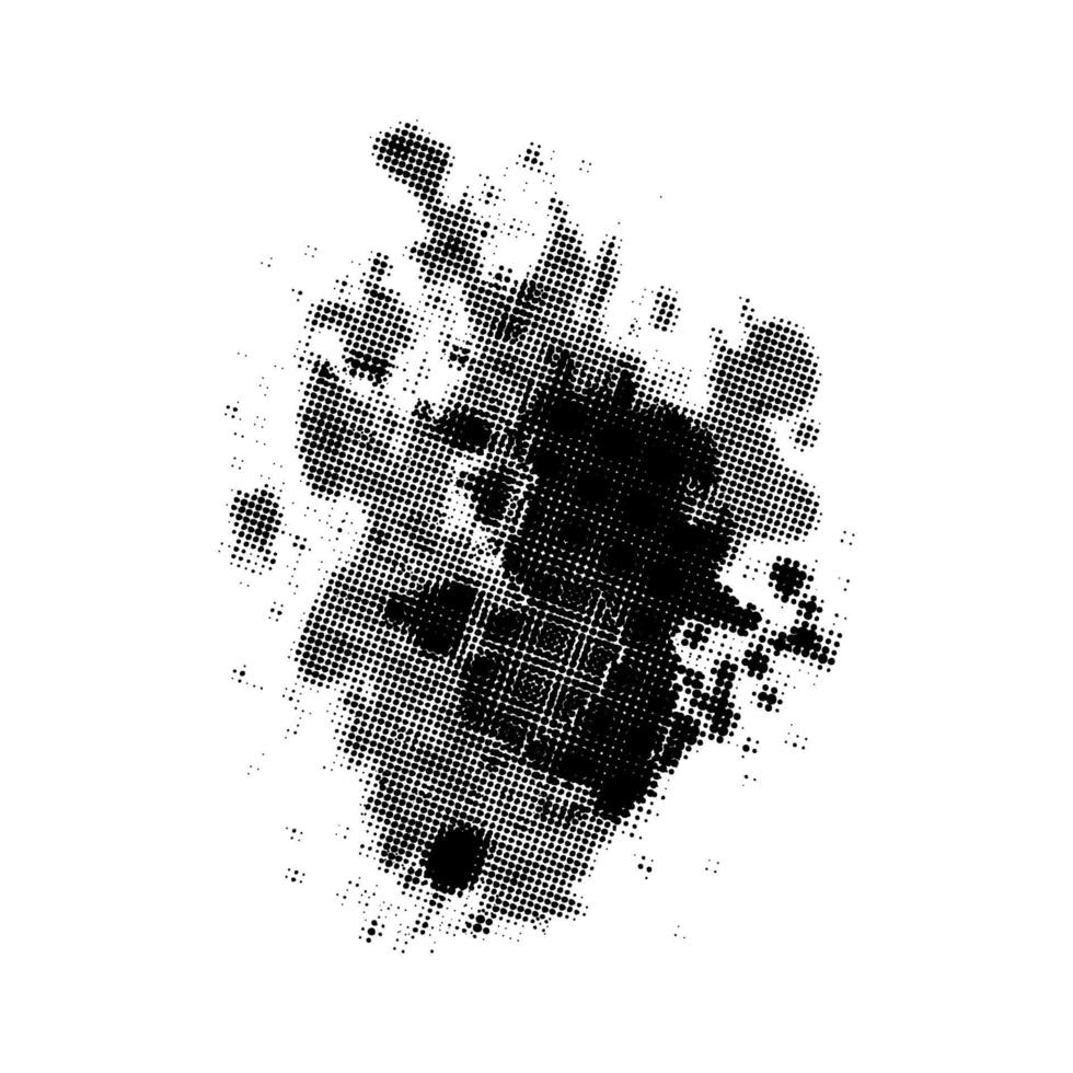 padrão de meio-tom futurista abstrato. abstrato preto e branco. efeito de meio-tom. vetor