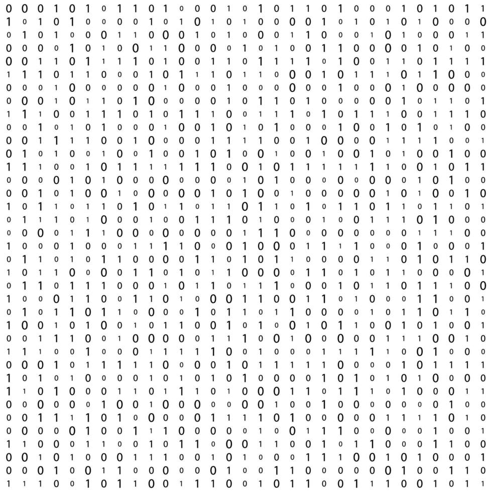 fundo da matriz. matriz de código binário. tecnologia de dados. vetor