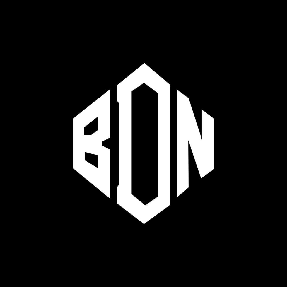 design de logotipo de letra bdn com forma de polígono. polígono bdn e design de logotipo em forma de cubo. modelo de logotipo de vetor hexágono bdn cores brancas e pretas. monograma bdn, logotipo de negócios e imóveis.
