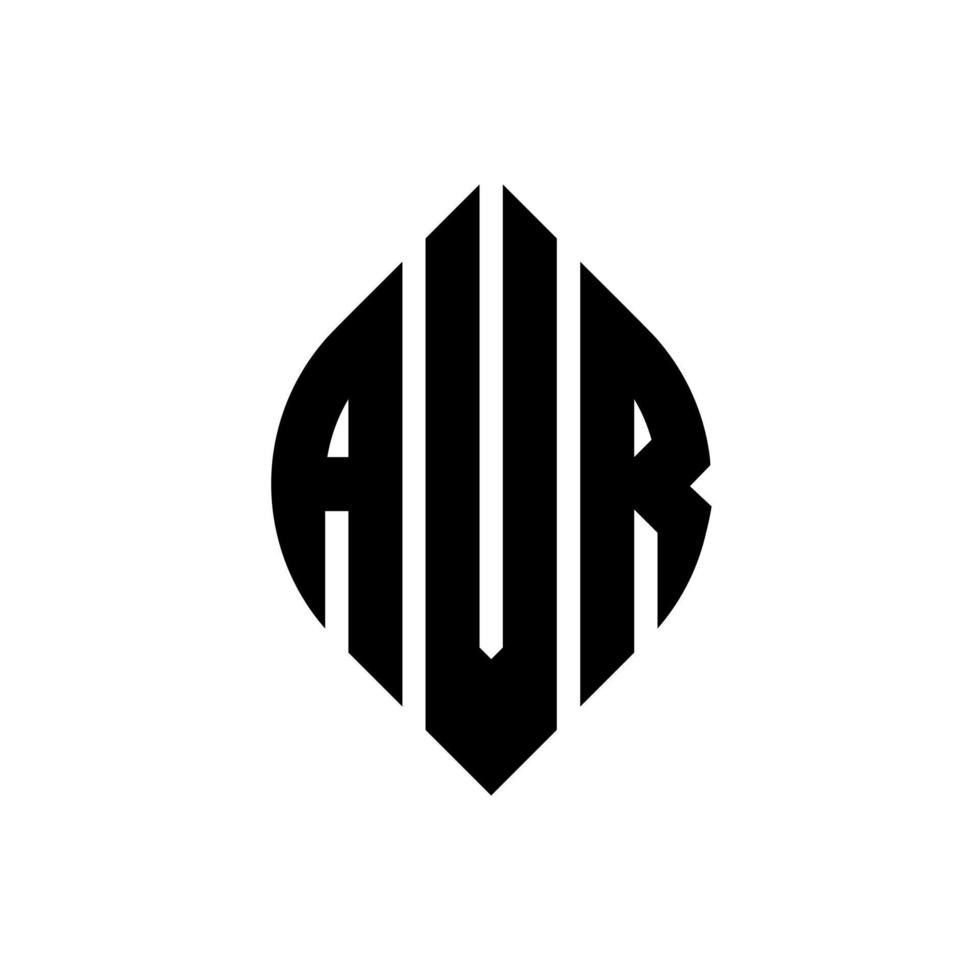 design de logotipo de carta de círculo avr com forma de círculo e elipse. letras de elipse avr com estilo tipográfico. as três iniciais formam um logotipo circular. avr círculo emblema abstrato monograma carta marca vetor. vetor