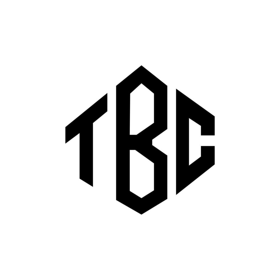 design de logotipo de carta tbc com forma de polígono. tbc polígono e design de logotipo em forma de cubo. tbc modelo de logotipo de vetor hexágono cores brancas e pretas. monograma tbc, logotipo comercial e imobiliário.