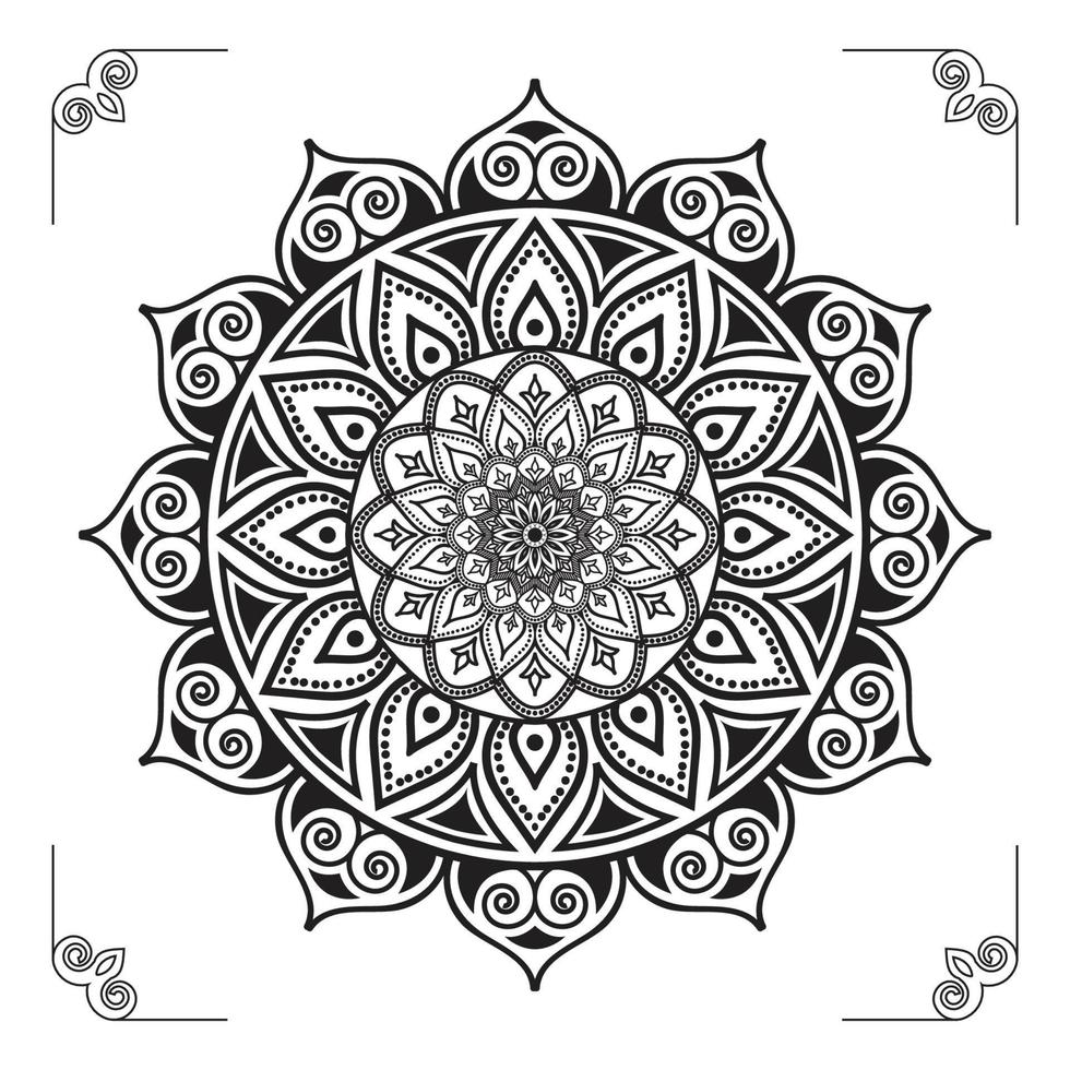 design de fundo de mandala ornamental de luxo criativo, moderno, abstrato e profissional ou vetor de design de padrão