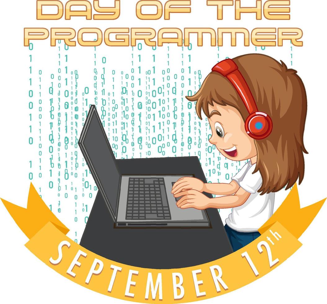cartaz do dia do programador vetor