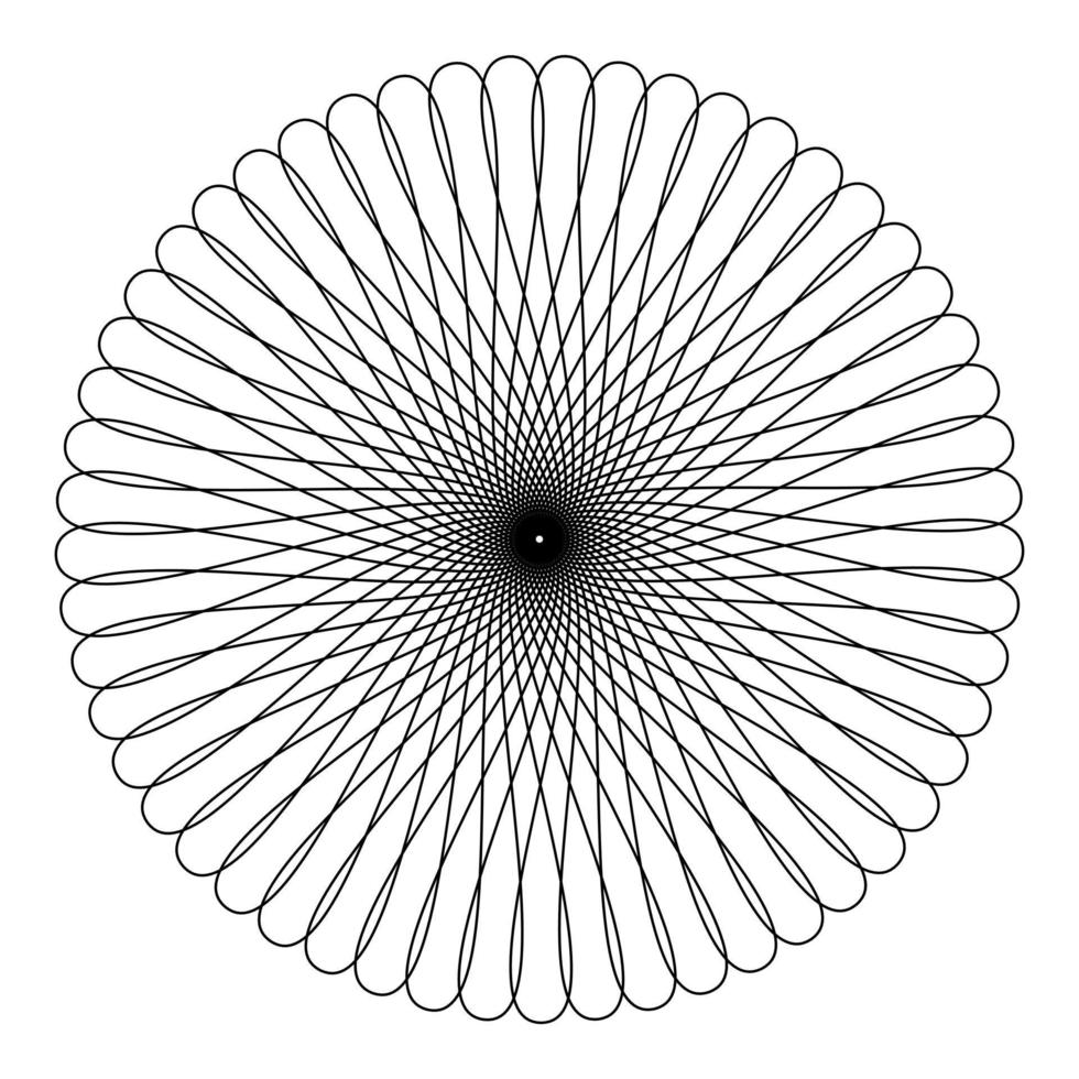 padrões de malha geométrica de círculo. malha de traçado vetorial vetor