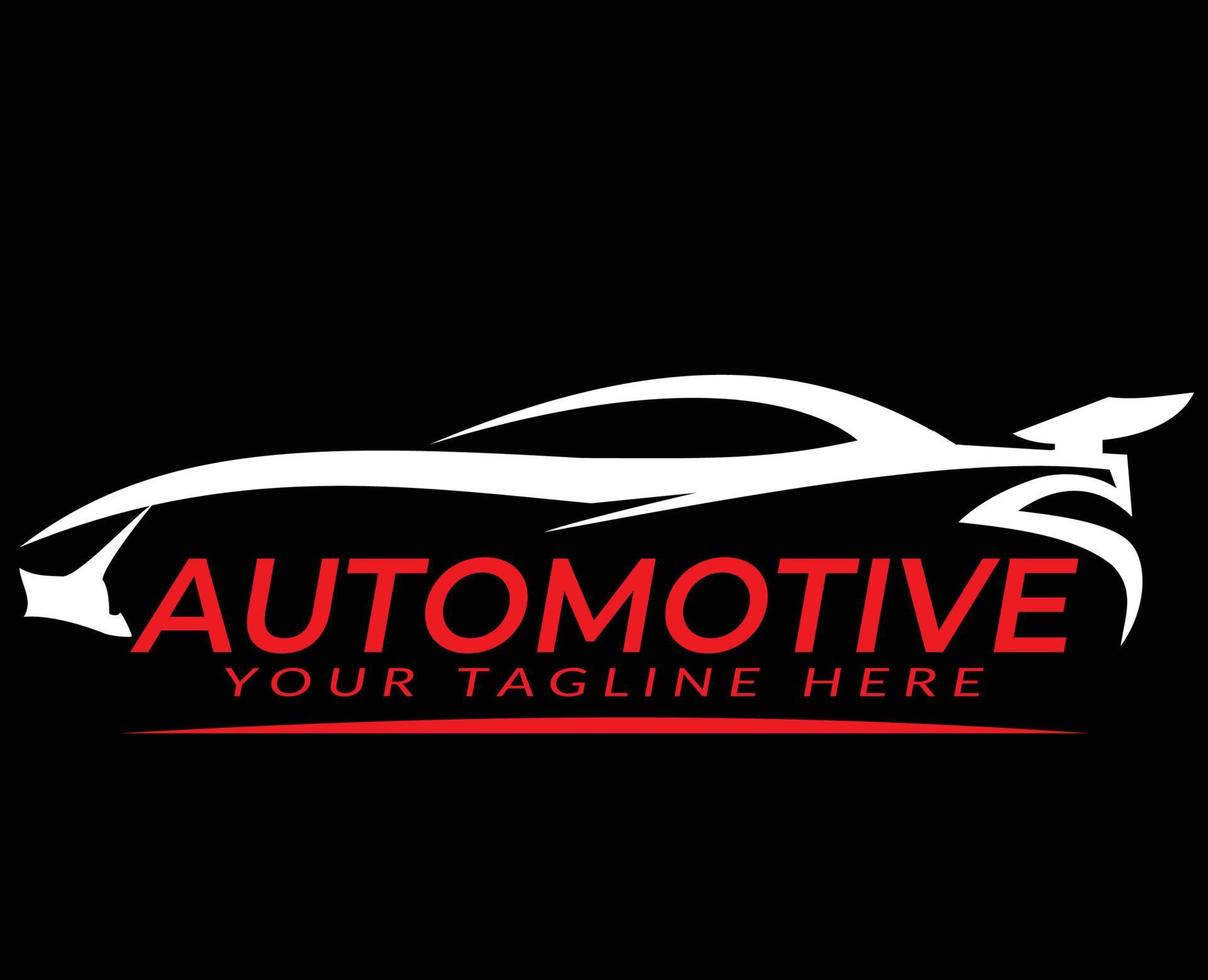 logotipo de carro esportivo para oficina de automóveis ou logotipo automotivo vetor