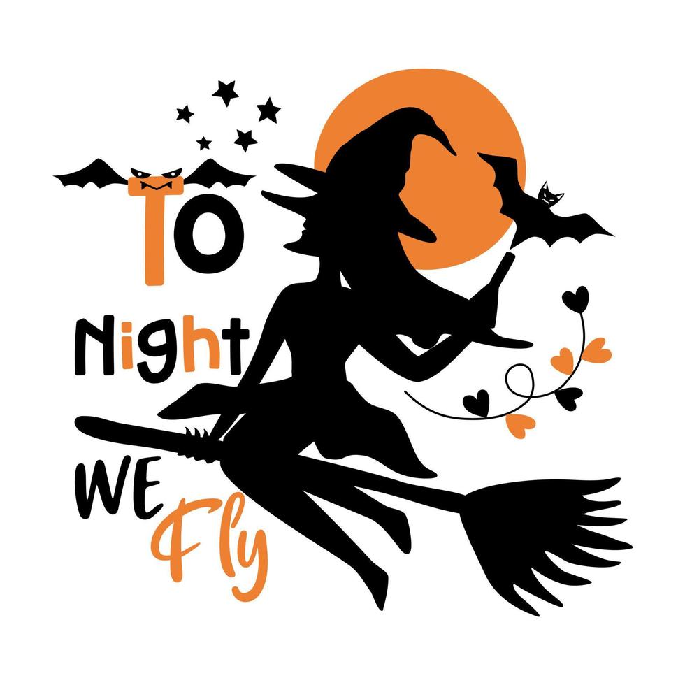 citações de halloween projetadas em estilo doodle em tons de preto e laranja em fundo branco para decorações temáticas de halloween, designs de camisetas, designs de bolsas, canecas, padrões de tecido, designs de camisetas, cartões vetor