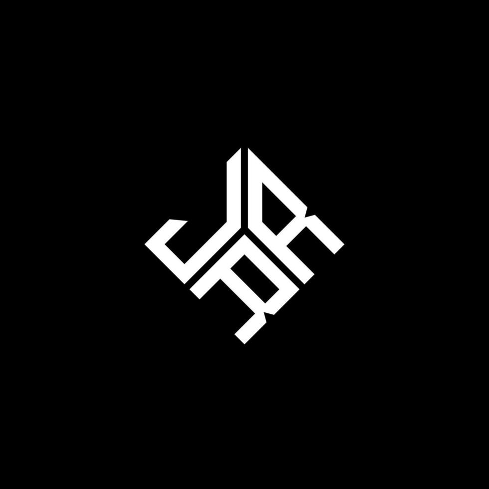 design de logotipo de carta jrr em fundo preto. conceito de logotipo de letra de iniciais criativas jrr. design de letra jrr. vetor