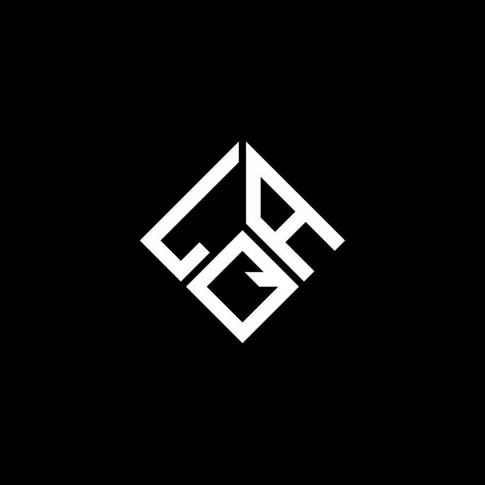 design de logotipo de letra lqa em fundo preto. conceito de logotipo de letra de iniciais criativas lqa. design de letra lqa. vetor
