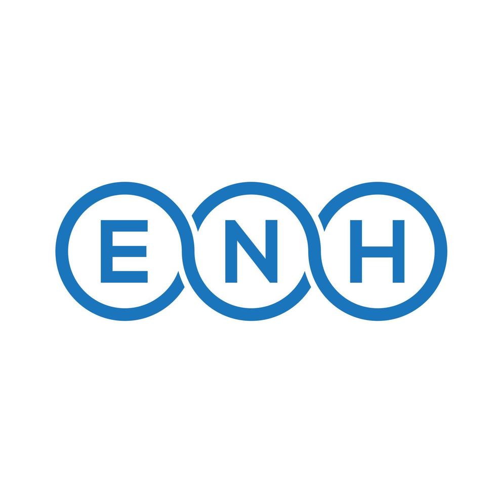 design de logotipo de carta emh em fundo preto. conceito de logotipo de letra de iniciais criativas emh. design de letra emh. vetor