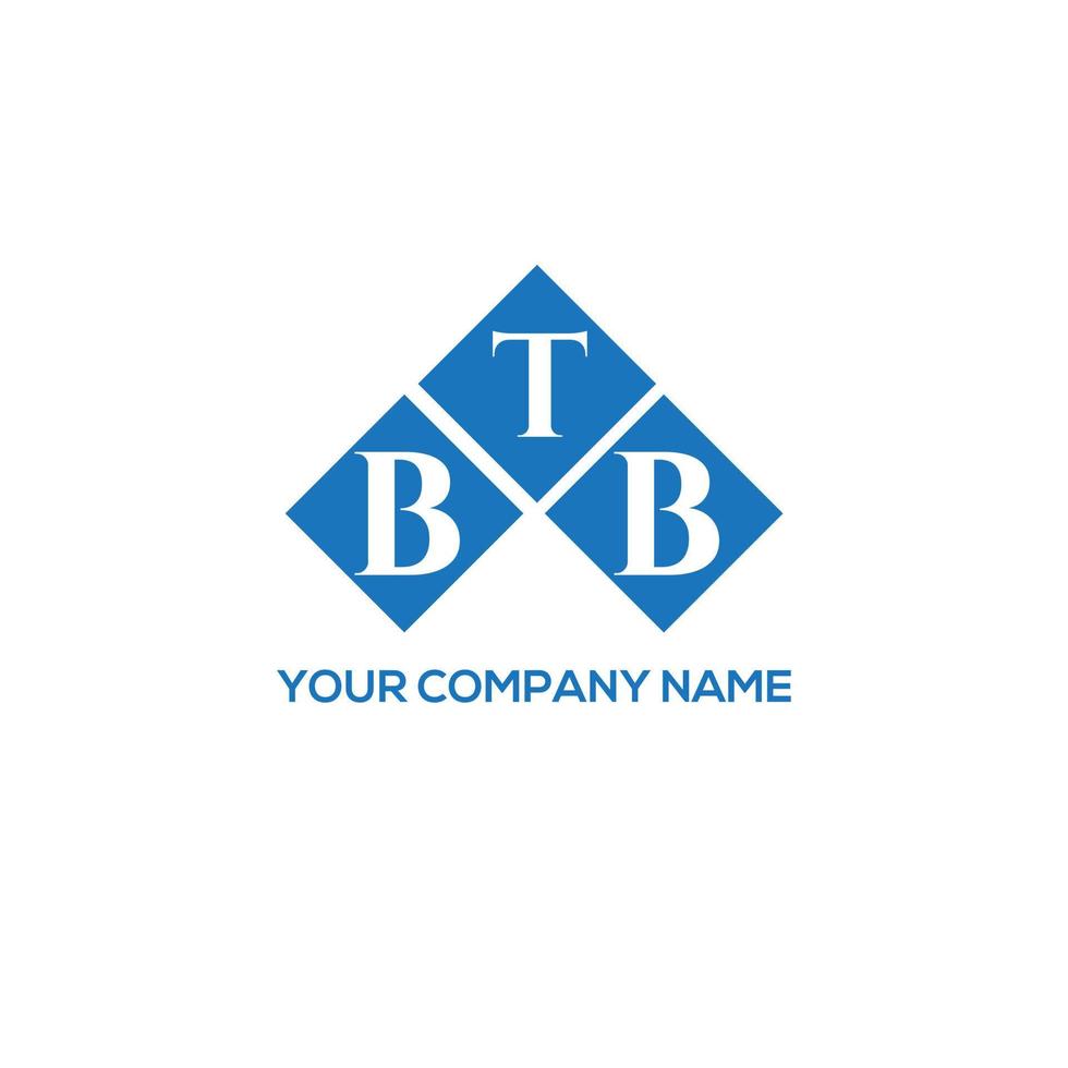 design de logotipo de carta btb em fundo branco. conceito de logotipo de letra de iniciais criativas btb. design de letra btb. vetor