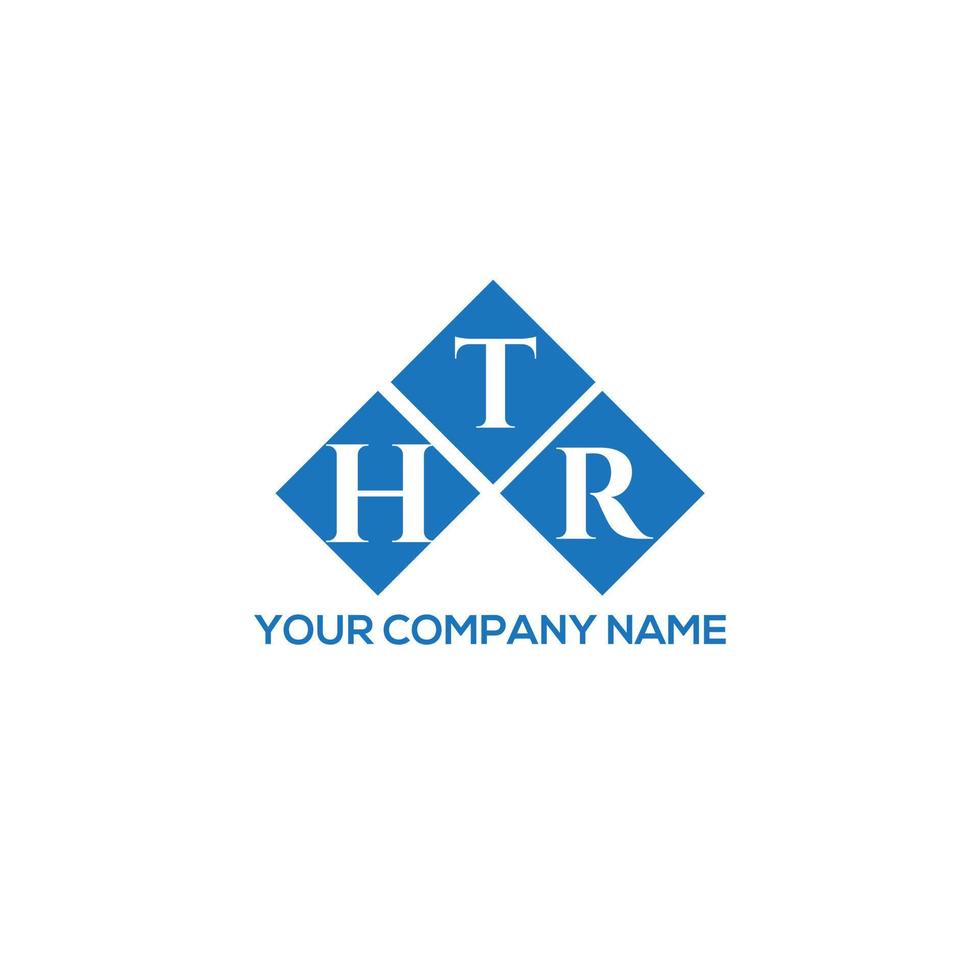 design de logotipo de carta htr em fundo branco. conceito de logotipo de letra de iniciais criativas htr. design de letra htr. vetor