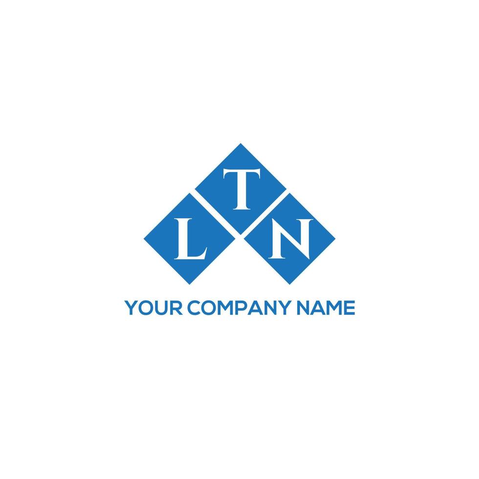 Design de logotipo de carta ltn em fundo branco. Conceito de logotipo de letra de iniciais criativas ltn. ltn design de letras. vetor