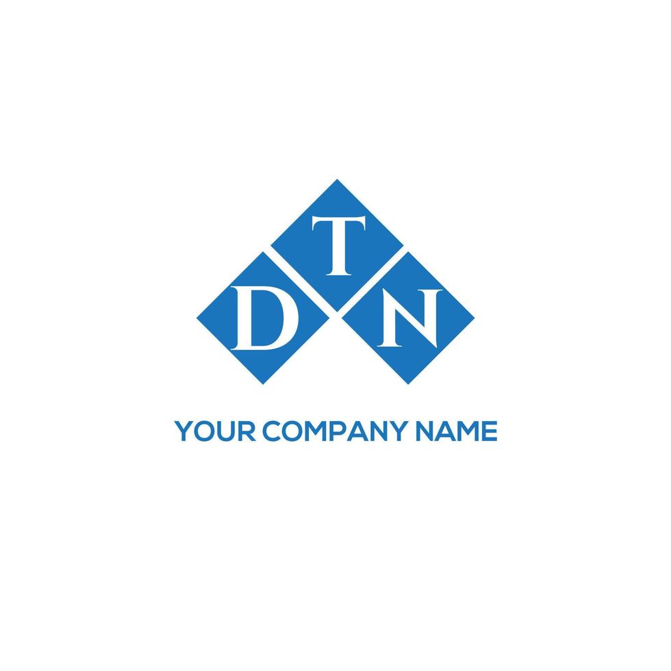 . conceito de logotipo de letra de iniciais criativas dtn. dtn carta design.dtn carta logotipo design em fundo branco. conceito de logotipo de letra de iniciais criativas dtn. design de letra dtn. vetor