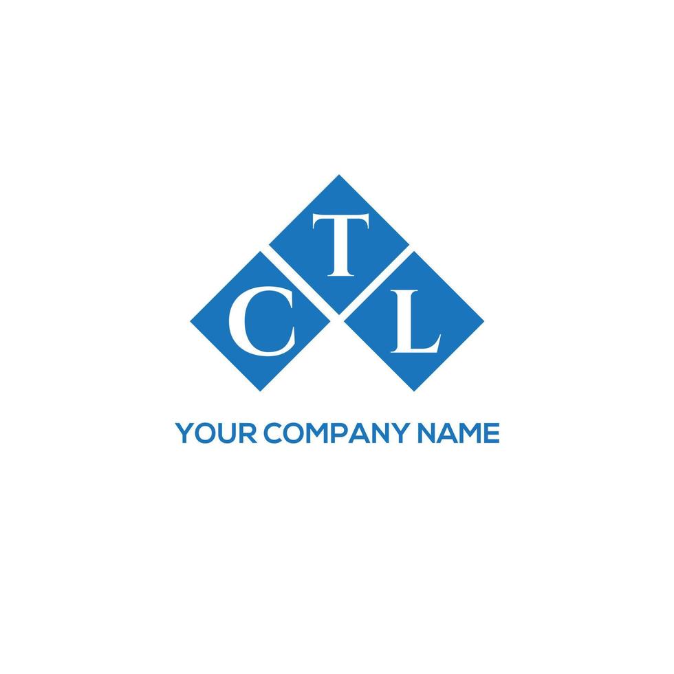 conceito de logotipo de letra de iniciais criativas ctl. ctl carta design.ctl carta logotipo design em fundo branco. conceito de logotipo de letra de iniciais criativas ctl. design de letra ctl. vetor