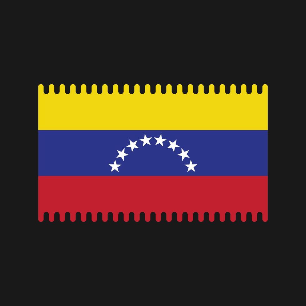 vetor de bandeira da venezuela. bandeira nacional