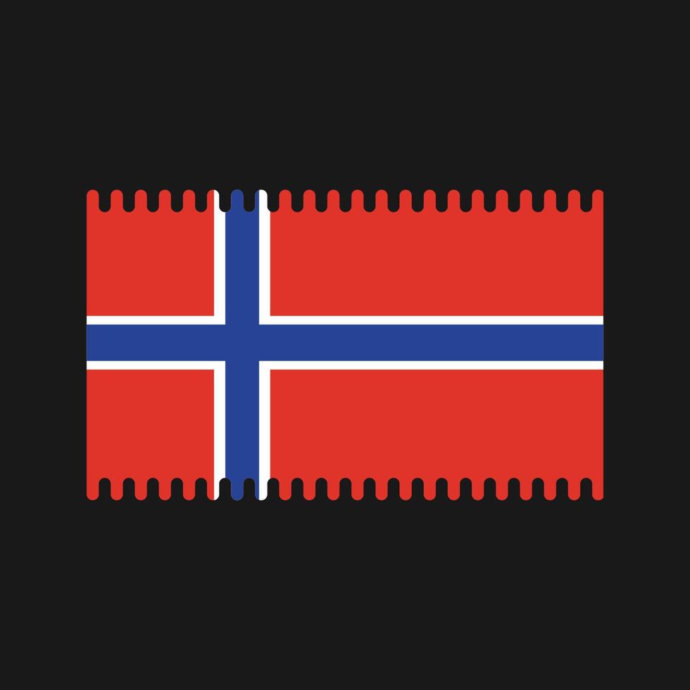 vetor de bandeira da Noruega. bandeira nacional