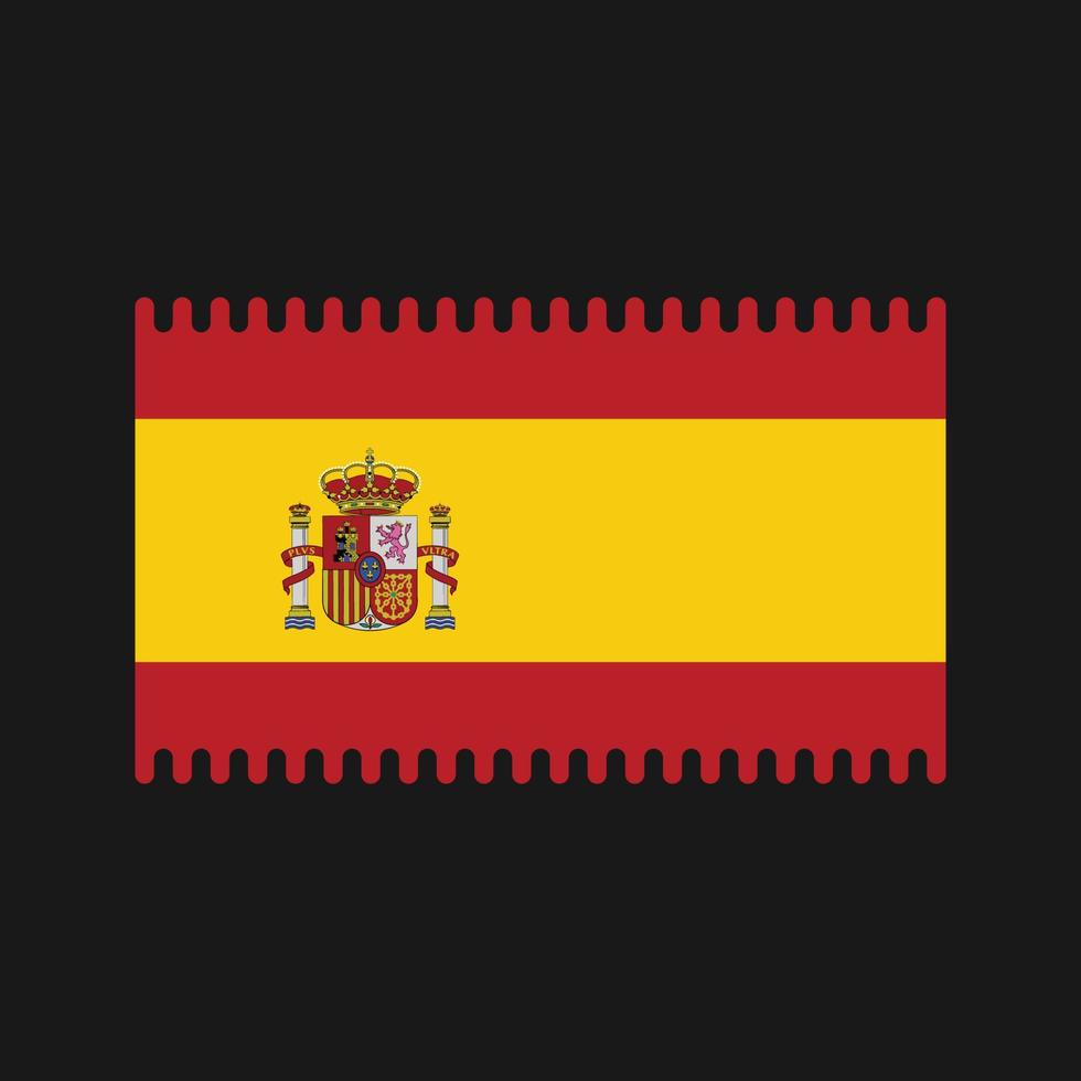 vetor de bandeira da Espanha. bandeira nacional