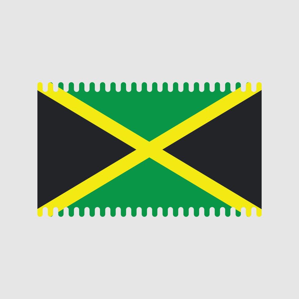 vetor de bandeira da jamaicana. bandeira nacional