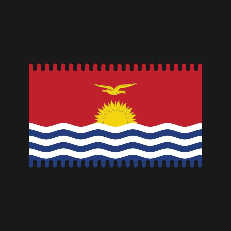 vetor de bandeira de kiribati. bandeira nacional