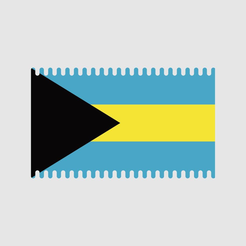 vetor de bandeira das bahamas. bandeira nacional