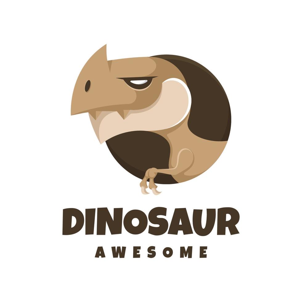 gráfico de ilustração vetorial de dinossauro, bom para design de logotipo vetor