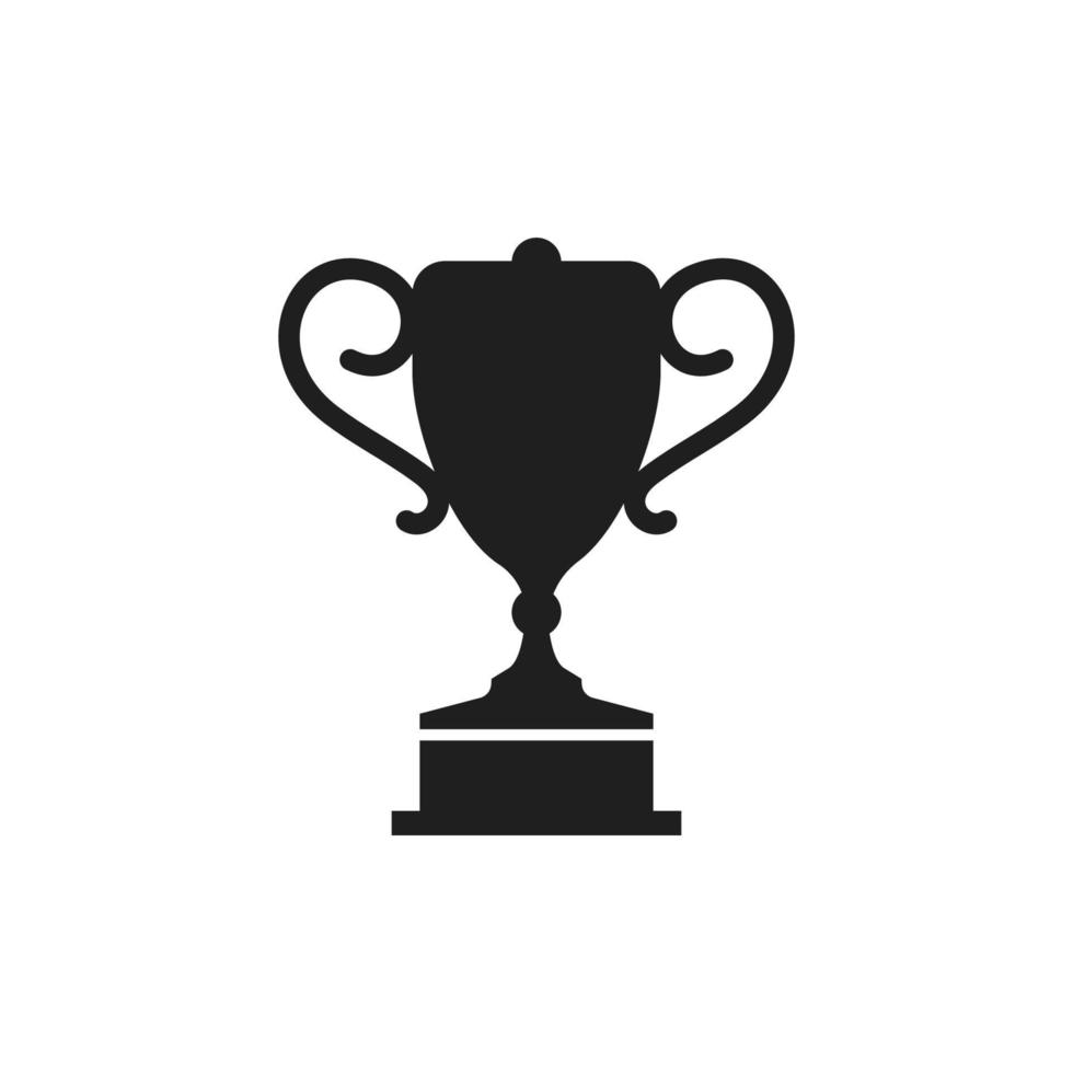 ícone de troféu. ilustração de design de vetor de troféu. símbolo do troféu do vencedor. troféu ícone simples sinal.