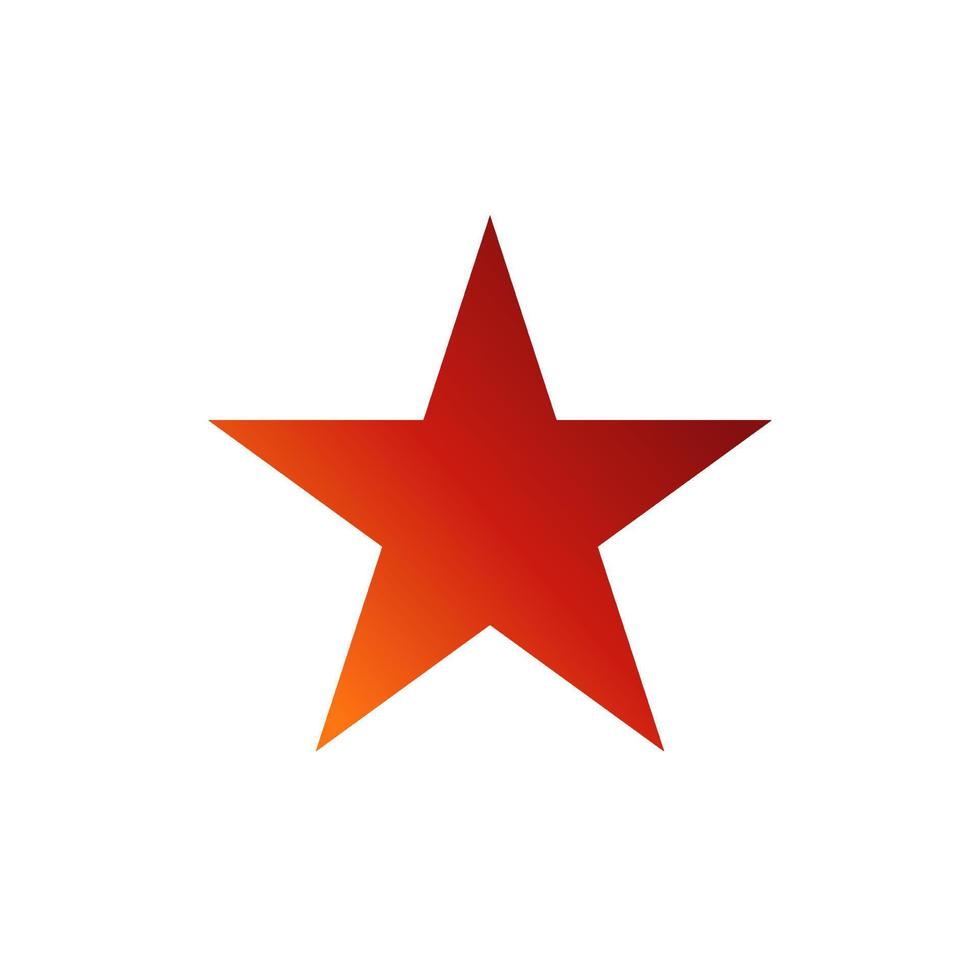 ícone de estrela. logotipo da estrela. ilustração em vetor ícone estrela. símbolo de estrela. sinal simples de ícone de estrela.