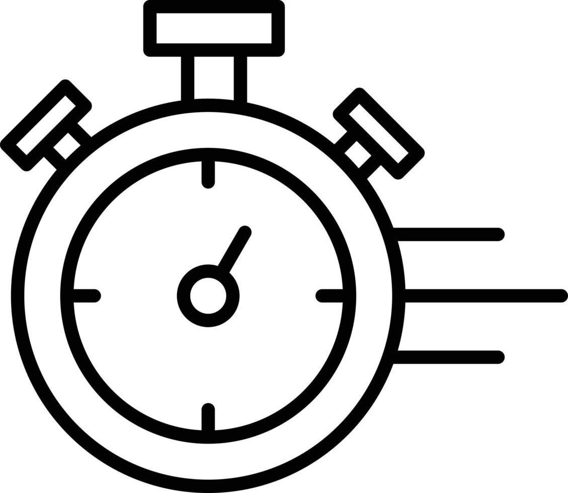 ícone de contorno do cronômetro vetor