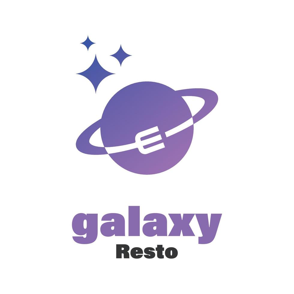 logotipo do resto da galáxia vetor