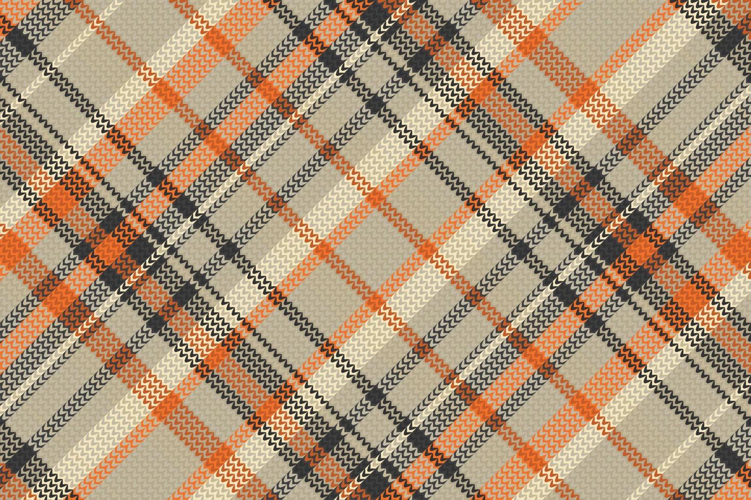 padrão xadrez tartan com textura e cores quentes. vetor