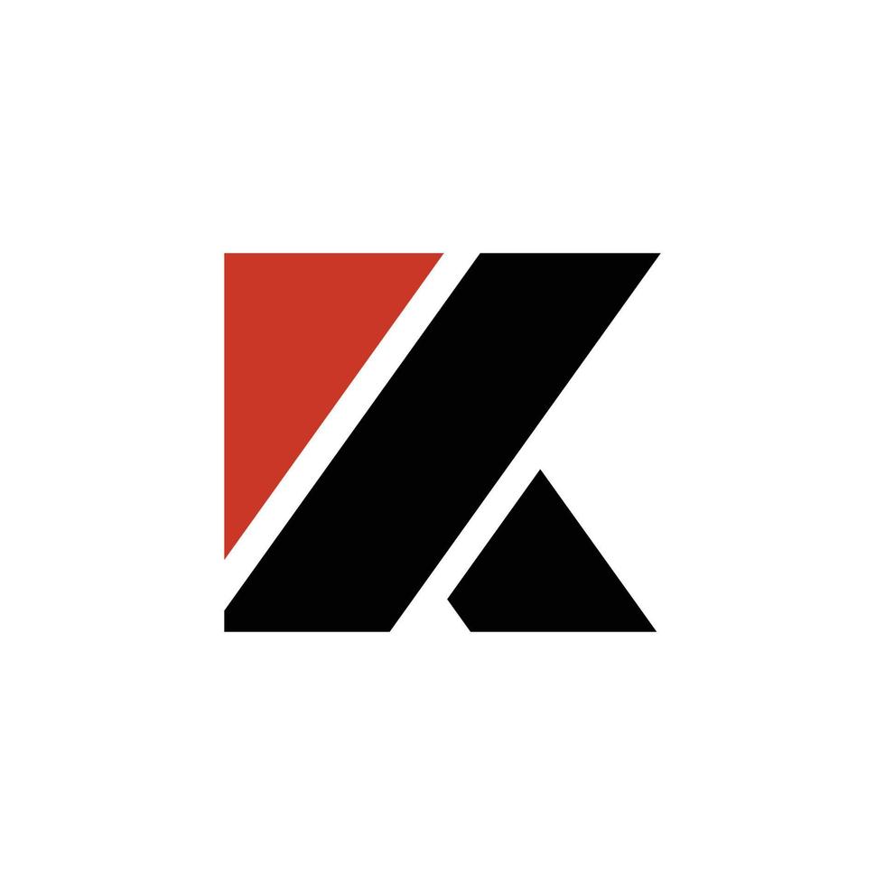 vetor de modelo de design de ícone de logotipo letra k