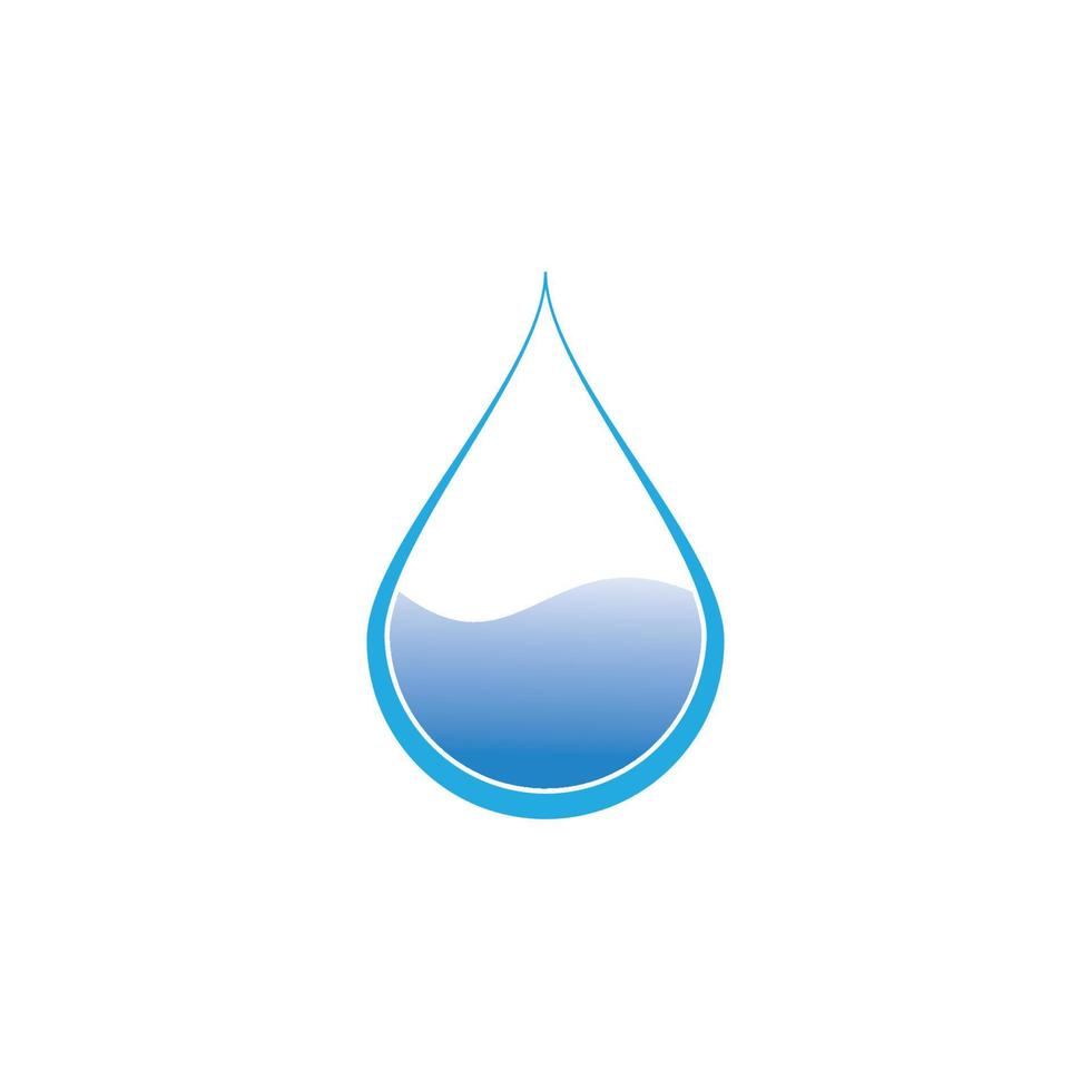 design de ilustração vetorial de logotipo de gota de água vetor