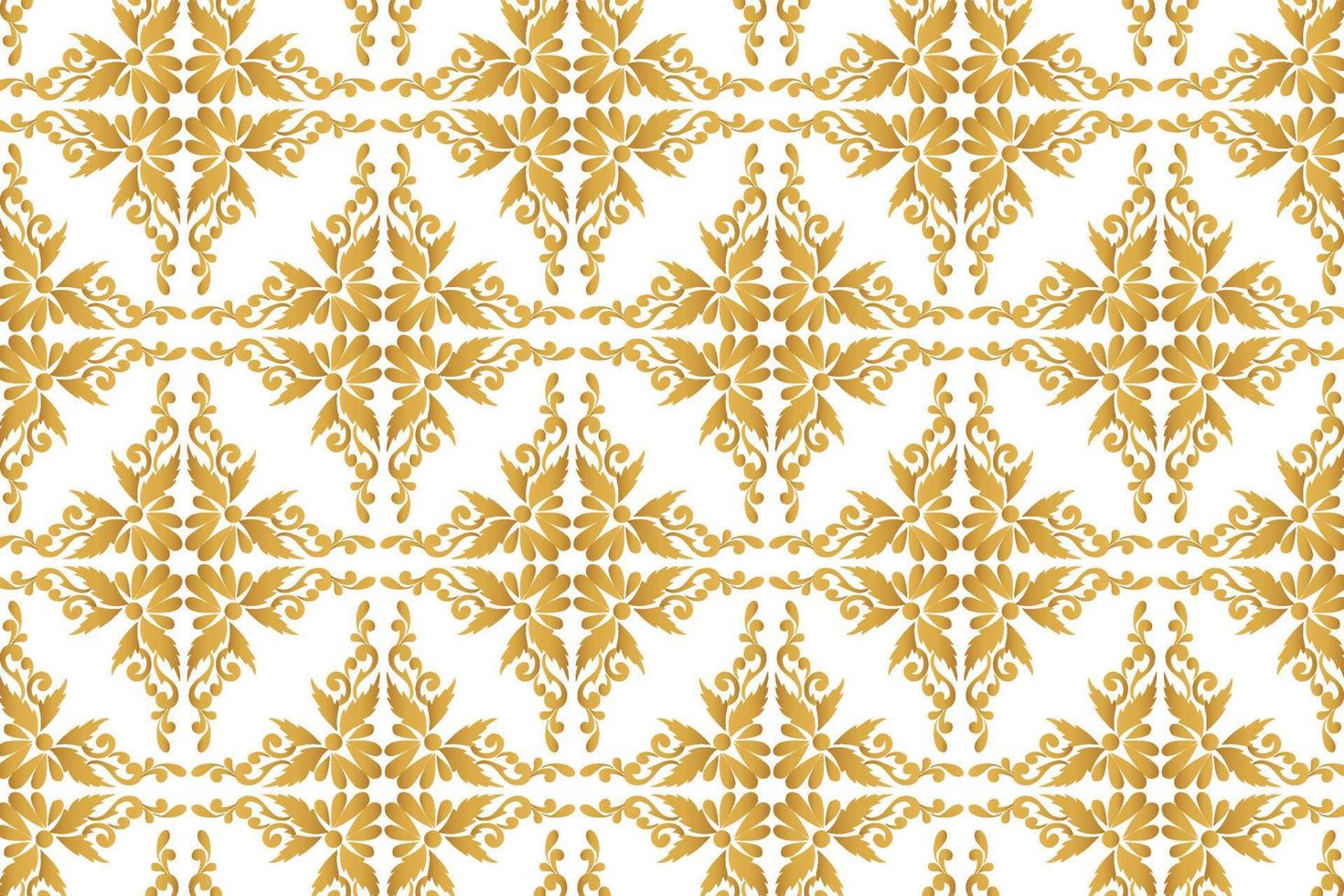 abstrato decorativo floral dourado de fundo vetor