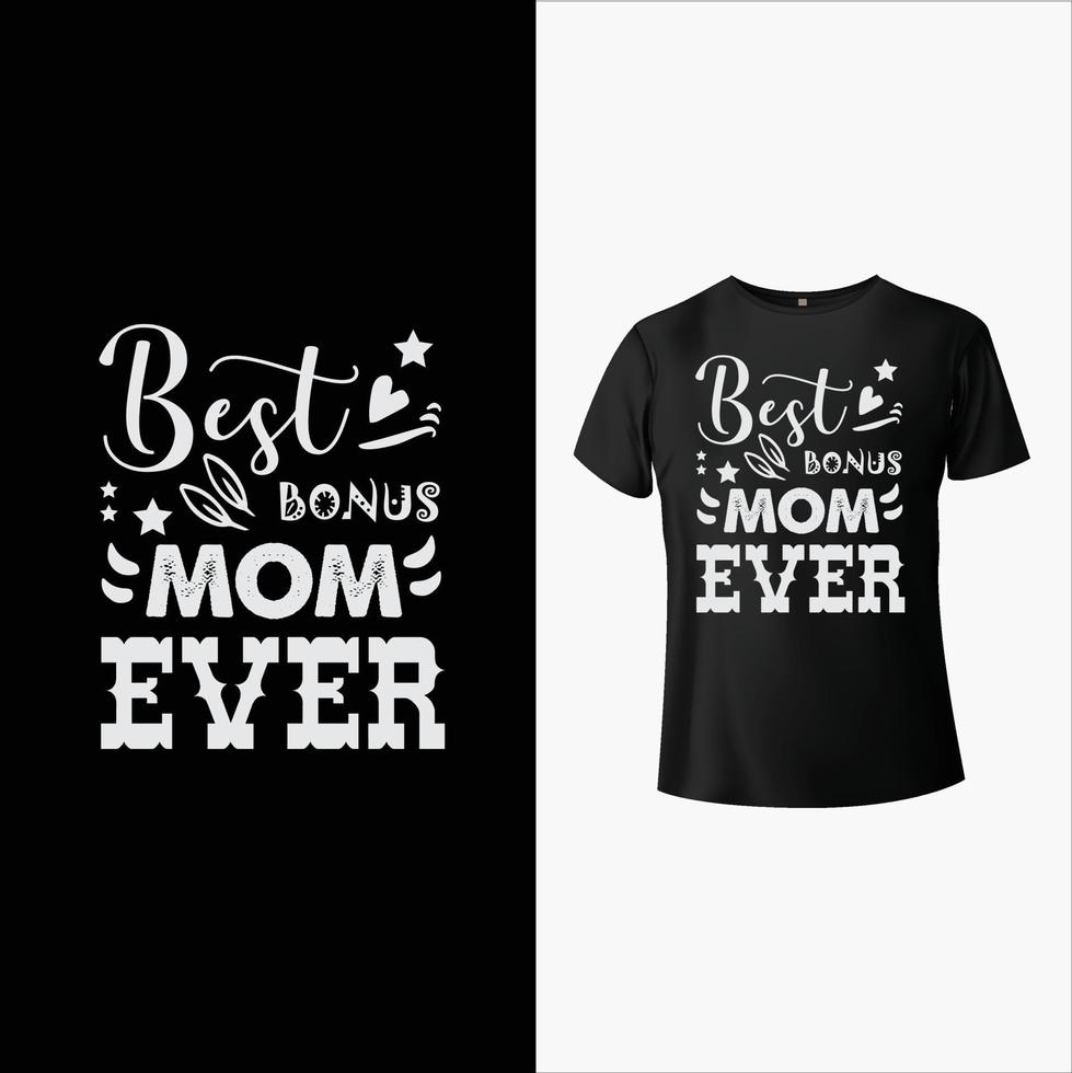 design de camiseta mãe vetor