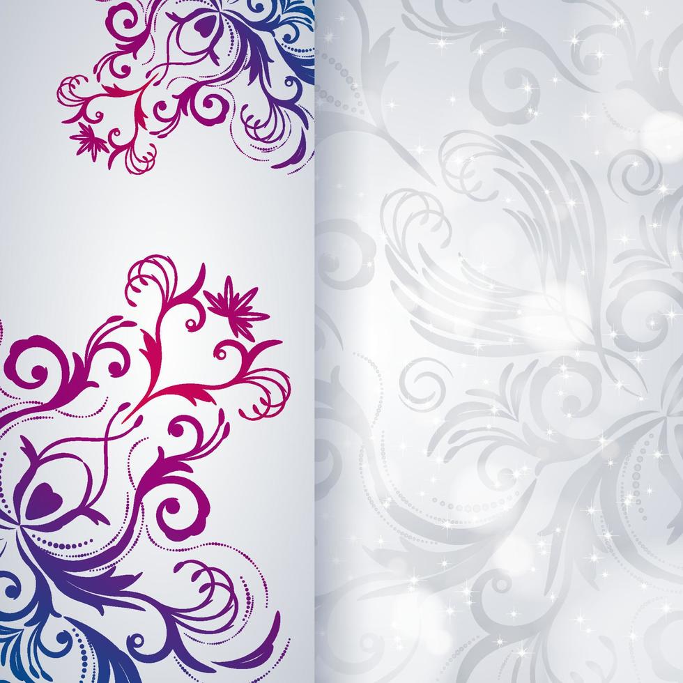 de fundo vector abstrato com item floral.