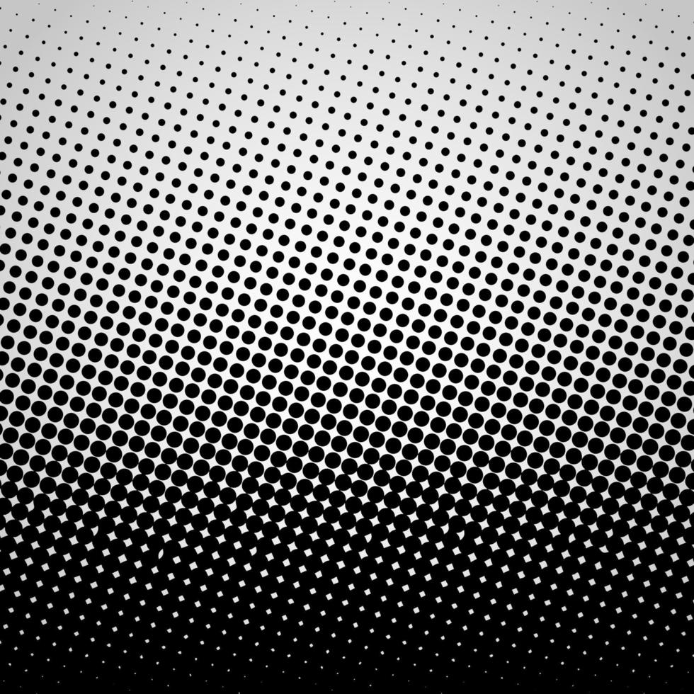 elemento de design de pontos pretos vetor abstrato de meio-tom isolado em um fundo branco.