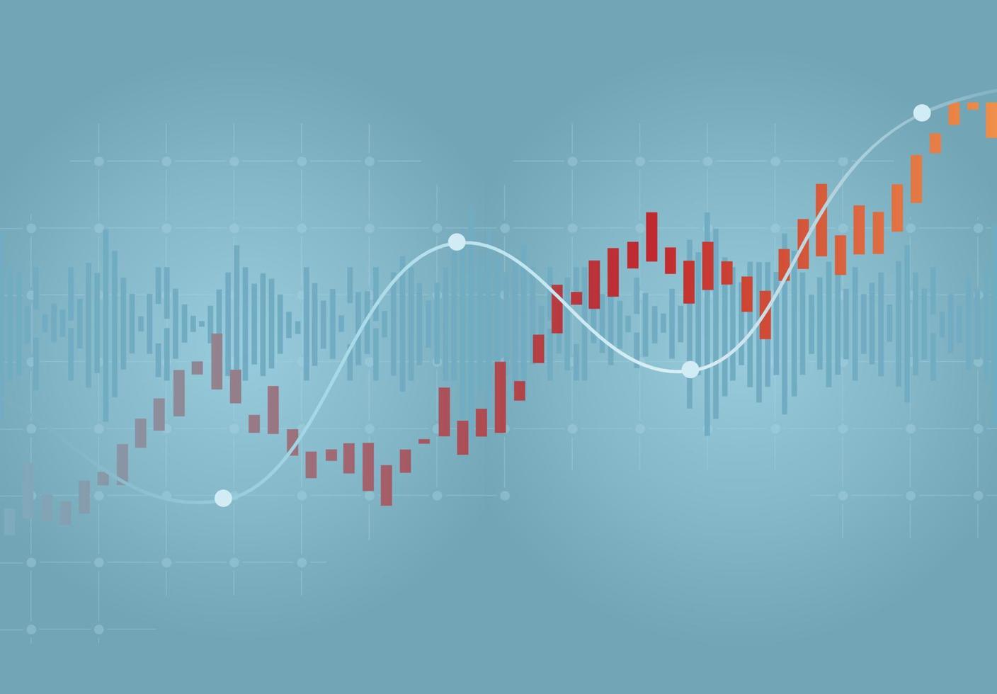 estatísticas de fundo de movimentos econômicos globais vetor